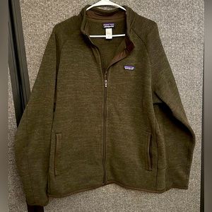 Brown/green men’s xl Patagonia full zip up fleece